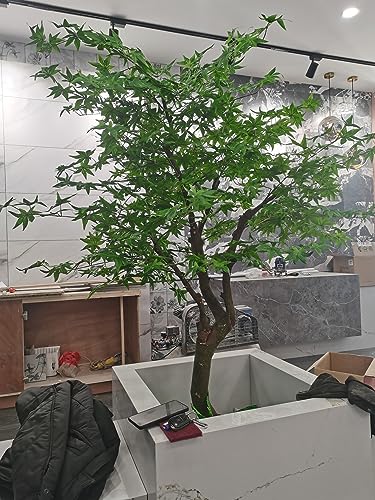 WgGUIF Home Decor Artificial Plants Bell Tree Green Floor Bonsai for Office House Farmhouse Living Room Home Decor Indoor/Outdoor H 1M/3.2FT von WgGUIF