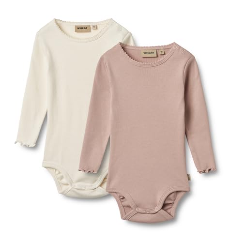 Wheat Mädchen 2er Pack Doppelpack Body Strampler Langarm Regitze von Wheat