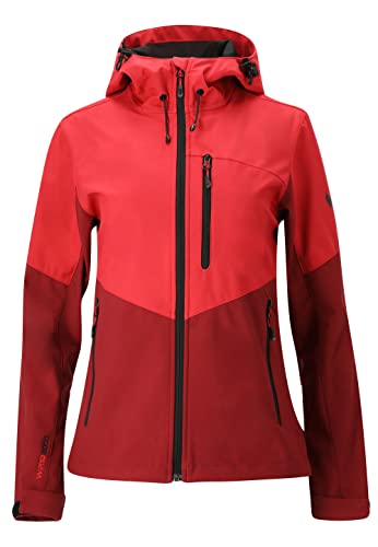 WHISTLER Damen Damen Softshelljacke Rosea I Wasserfeste Funktionsjacke für Outdoor-Aktivitäten, winddicht und atmungsaktiv 4223 Rococco Red 46 von WHISTLER