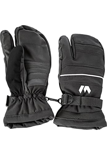 Whistler Unisex Ski Gloves Allegro im praktischen 3-Finger-Design 1001 Black, 140 von Whistler