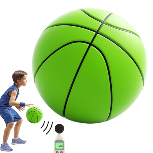 Whnbuij Silent Basketball 3D weicher Basketballball Silent Ball | Heller Schaumstoffball, gedämpfter Basketball für verbessertes Spielen, gedämpfter Basketball für Kinder, Jugendliche, Erwachsene, I von Whnbuij