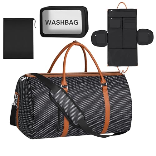 Whrcy Kleidersack Duffle Convertible,Umwandelbarer Kleidersack - 2-in-1-Handgepäcktasche für Kleidungsstücke | Handgepäck-Reisetasche, wasserdichte Reisetasche mit großem Fassungsvermögen für von Whrcy