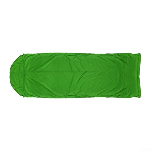 Tragbarer Schlafsack-Überzug, multifunktionaler Schlafsack-Bezug mit gefaltet und verstaut, geeignet für Camping, Wandern und mehr (grün) von Whychstore