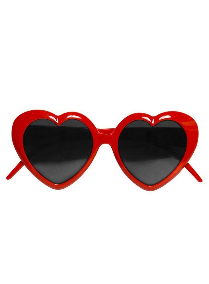 Widdmann Kostüm Herz Sonnenbrille, Für den verliebten und herzlichen Blick auf die Welt von Widdmann