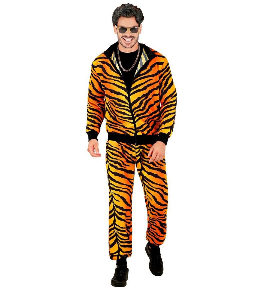 Widmann S.r.l. Kostüm Trainingsanzug 'Tigermuster' für Erwachsene, Oran von Widmann S.r.l.