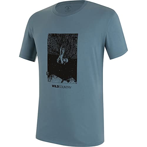 Wild Country Herren Flow Graphic T-Shirt, Deepwater, L von Wild Country