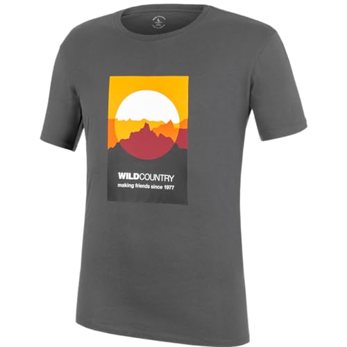 Wild Country Men's Heritage M T-Shirt, Onyx, M von Wild Country