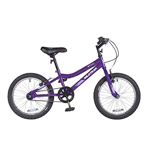 Wildtrak - 18 Zoll Fahrrad für Kinder, Alter 6-8 Jahre, verstellbare Bremsen - Lila von Wildtrak