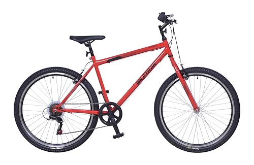 Wildtrak - Stahlfahrrad, Erwachsene, 26 Zoll, 18-Gang - Rot von Wildtrak