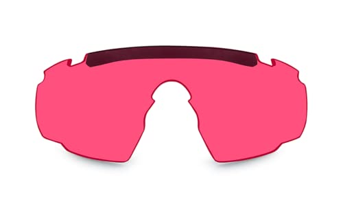 Wiley X | Saber Advanced | Schießbrille & Sportbrille Herren | Perfekt als Laufbrille Fahrradbrille & MTB Brille │ 100% UVA/UVB-Schutz | Nur Gläser (Magenta) von Wiley X
