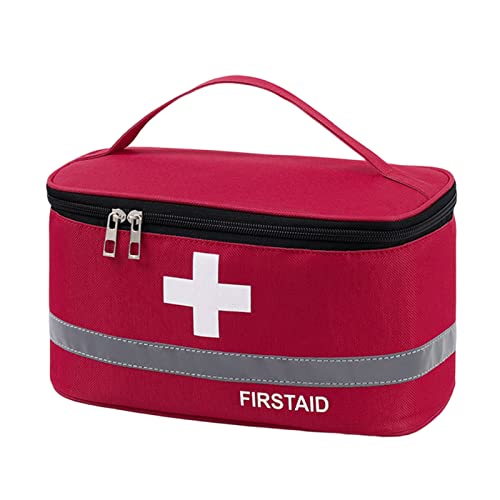 Wilitto Erste-Hilfe-Tasche mit großem Fassungsvermögen – Fachdesign mit reflektierenden Streifen/Notfall-Aufbewahrung für medizinische Traumata und Ersthelfer und tragbare Box (Version mit ver von Wilitto
