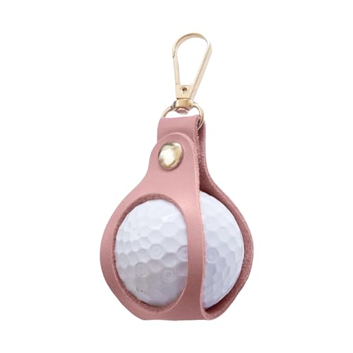 Wilitto Golf-Tee-Halter, Golfball-Tragetasche, Golf-Tee-Halter, Schlüsselanhänger, Gürtelclip, Metallschnalle, Golf-Organizer, Golfball-Tragetasche, Golf-Geschenke, Zubehör, Rosa von Wilitto