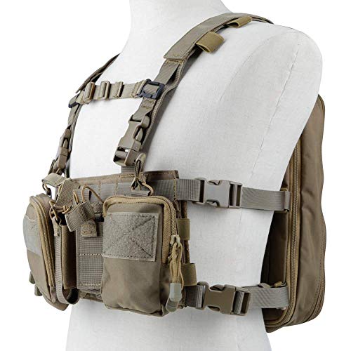 Will Outdoor Tactical Assault Box Rig Taktische Weste mit Mehreren Taschen + Taktischer Molle-Militärrucksack im Freien von Will Outdoor