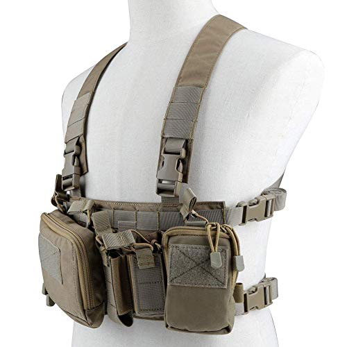 Will Outdoor Tactical Brust Rig Assault 500D Molle Multicam Taktische Weste mit Multi-Pocket von Will Outdoor
