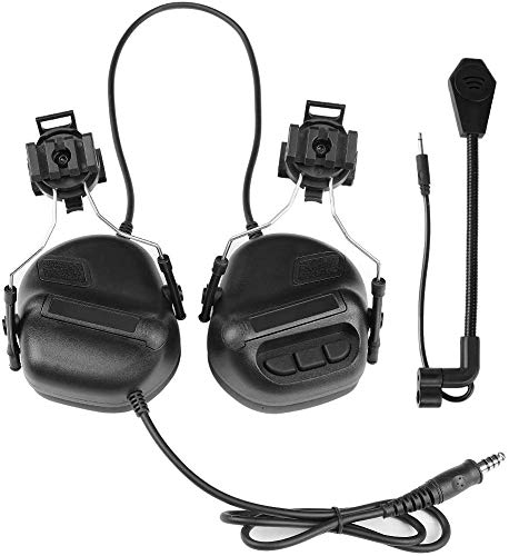 Will Outdoor Taktischer Helm Headset Kopfhörer Elektronisches Schießen Gehörschutz mit abnehmbarem Mikrofon von Will Outdoor