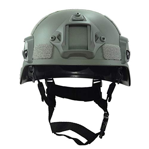 Will Outdoor Taktischer Helm Mich 2000 Helm, mit NVG-Halterung und Seitenschienen, Airsoft Paintball Shooting CS Game von Will Outdoor