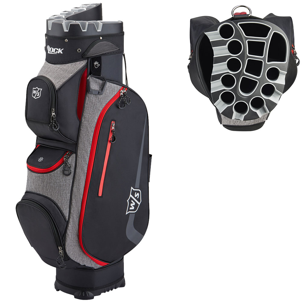'Wilson Staff I-Lock 3.0 Cart Bag schwarz/grau/rot' von 'Wilson Staff Golf'