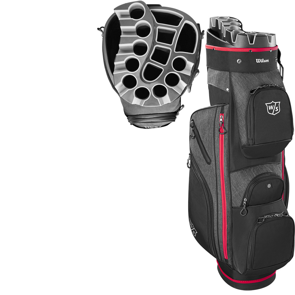 'Wilson Staff I-Lock 4.0 Cart Bag schwarz/rot' von 'Wilson Staff Golf'