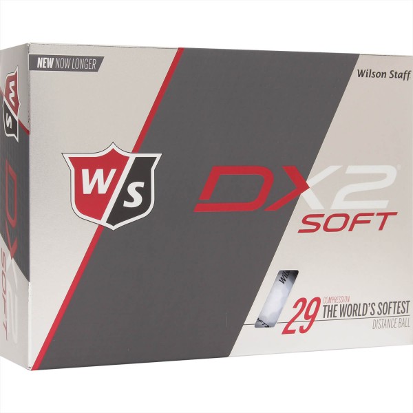 Wilson Staff DX2 Soft Golfbälle - 12er Pack weiß von Wilson Staff