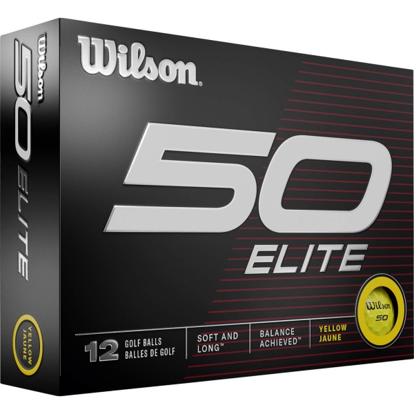 Wilson Staff Fifty Elite 23 Golfbälle - 12er Pack gelb von Wilson Staff