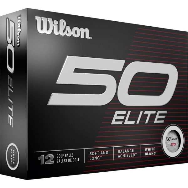 Wilson Staff Staff Fifty Elite 23 Golfbälle - 12er Pack weiß von Wilson Staff