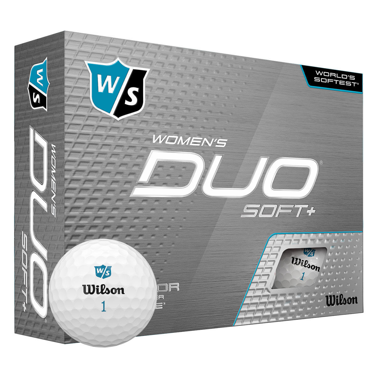 Wilson Staff Womens White DUO Soft Premium 12 Pack of Golf Balls, One Size | American Golf von Wilson