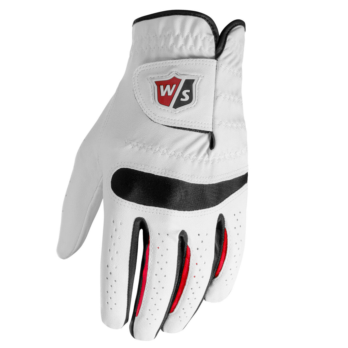 Wilson Staff Mens Black and White ProFeel Golf Glove, Size: Medium | American Golf von Wilson Staff
