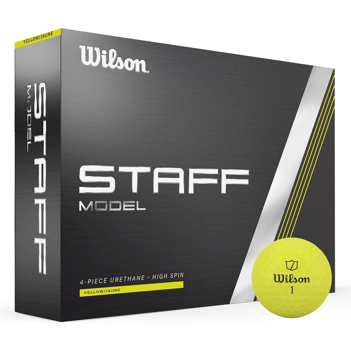 Wilson Staff Model 12 Golf Ball Pack, Mens, Yellow | American Golf von Wilson Staff