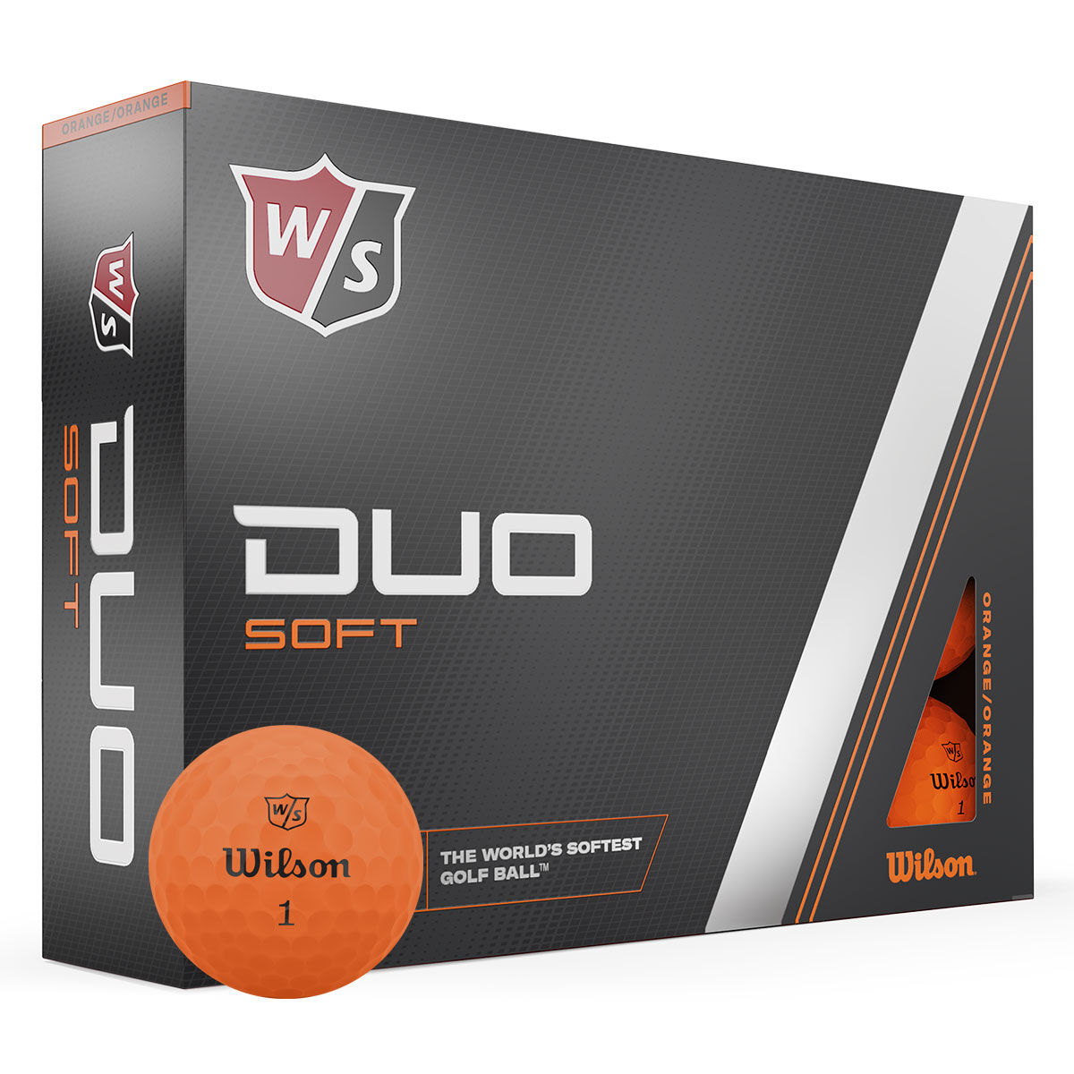 Wilson Staff Orange DUO Soft 12 Golf Ball Pack | American Golf, One Size von Wilson Staff