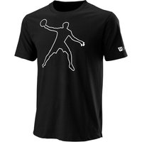 Bela Tech II T-Shirt Herren - Schwarz, Weiß von Wilson