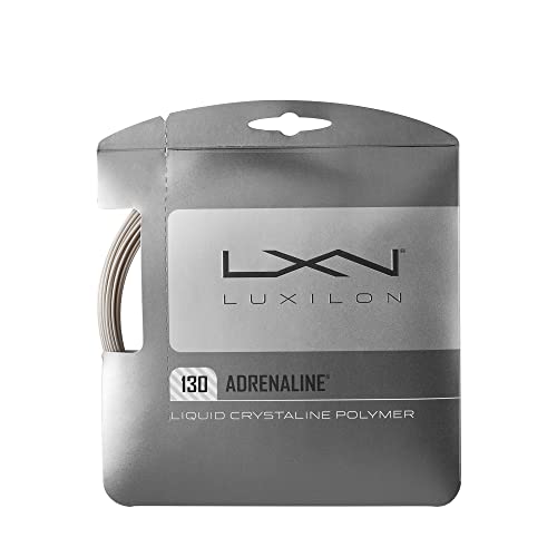 Luxilon Unisex Tennissaite Adrenaline 125, grau, 12,2 Meter, 1,30 mm, WRZ993900 von Wilson