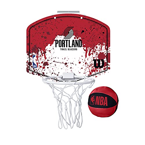 Wilson Mini-Basketballkorb NBA TEAM MINI HOOP, PORTLAND TRAIL BLAZERS, Kunststoff von Wilson