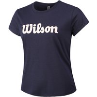 Wilson Script Tech T-shirt Damen Blau - S von Wilson
