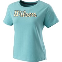 Wilson Sript Eco T-shirt Damen Blau - Xs von Wilson
