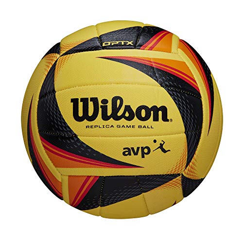 Wilson OPTX AVP Replica Game Volleyball WTH01020XB, Womens,Mens Volleyballs, Yellow, 5 EU von Wilson