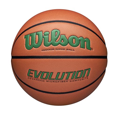 WILSON Evolution Indoor Game Basketball, grün, Größe 15,2-72,4 cm von Wilson