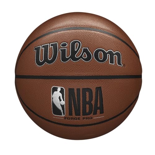 Wilson NBA Forge Series Basketball für drinnen und draußen, Forge Pro, Braun, Größe 17,8–74,9 cm von Wilson