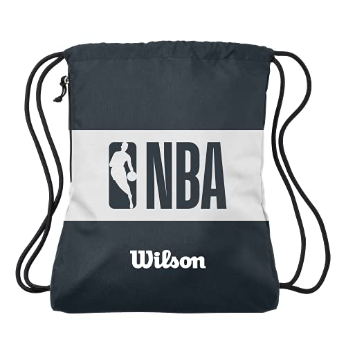 WILSON NBA Forge Sporttasche mit Kordelzug, Schwarz/Grau von Wilson