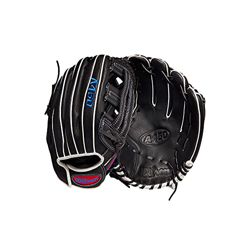 WILSON Unisex, Teenager A450 Beratungspersonal, 30,5 cm Baseball-Handschuh, schwarz/weiß, 12" von Wilson
