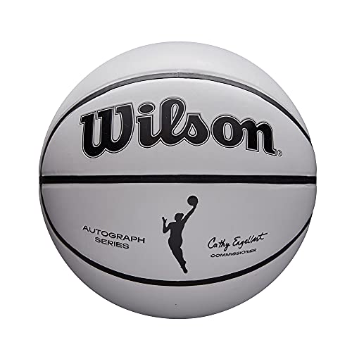 Wilson WNBA Commemorative Series Autogramm-Basketball, Mini-Größe, Weiß/Orange von Wilson