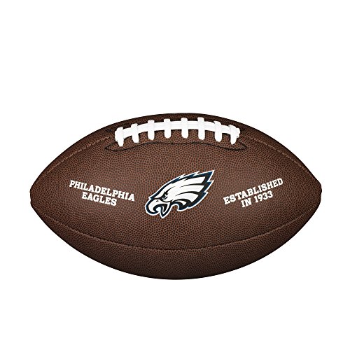 Wilson American Football NFL TEAM LOGO, Philadelphia Eagles, Offizielle Größe, Für Freizeitspieler und Sammler, PVC, braun, WTF1748XBPH von Wilson