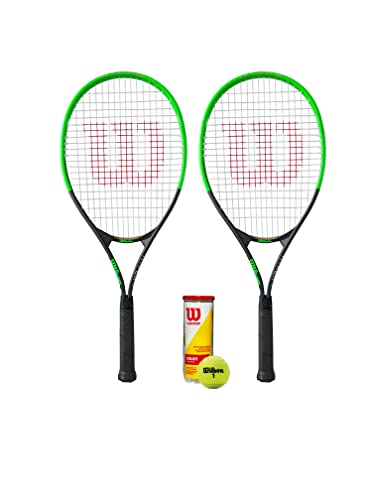 Wilson 2 x XL Tennisschläger Series + 3 Tennisbälle von Wilson