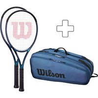 Wilson 2x Ultra 100 V4.0 Plus Schlägertasche (2022) - Größe L1 von Wilson