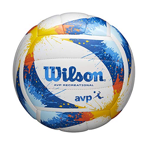 Wilson AVP Splatter Volleyball WTH30120XB, Womens,Mens Volleyballs, White, 5 EU von Wilson