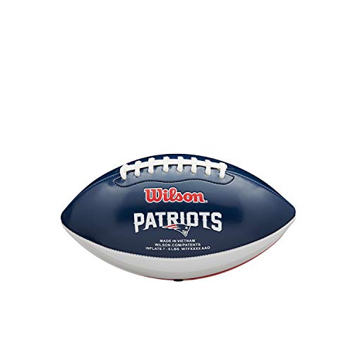 Wilson American Football NFL CITY PRIDE, New England Patriots, Mischleder, Für Freizeitspieler, Blau/Grau, WTF1523XBNE von Wilson