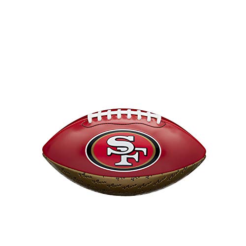 Wilson American Football NFL CITY PRIDE, San Francisco 49ers, Mischleder, Für Freizeitspieler, Rot/Gold, WTF1523XBSF von Wilson
