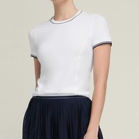Wilson Baseline Seamless Team T-Shirt Damen in weiß, Größe: XL von Wilson