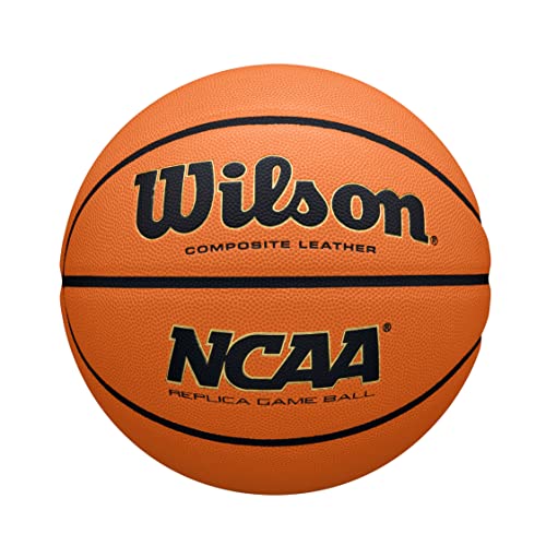 Wilson Basketball, NCAA Evo NXT Replica, Outdoor und Indoor, High Performance Leder, Größe: 6, Orange von Wilson
