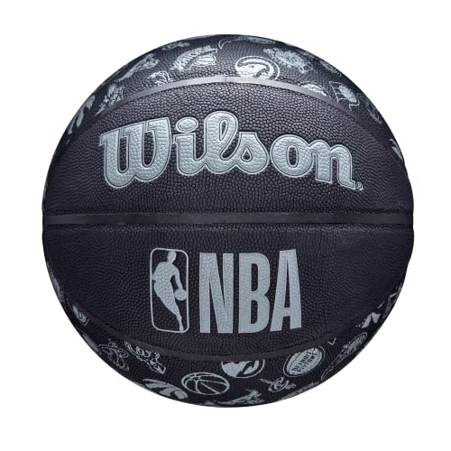 Wilson Basketball NBA ALL TEAM, Outdoor, Gummi, Größe: 7, Schwarz von Wilson