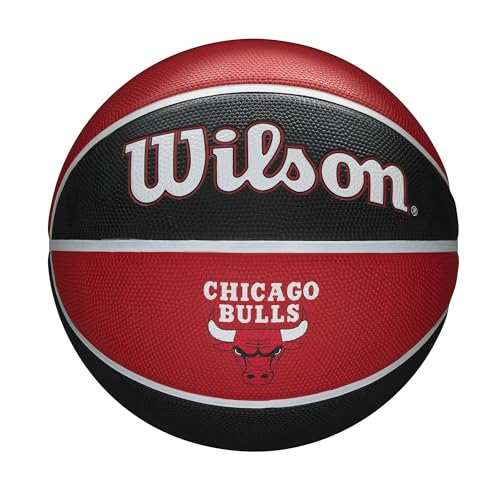 Wilson Basketball NBA TEAM TRIBUTE, CHICAGO BULLS, Outdoor, Gummi, Größe: 7 von Wilson